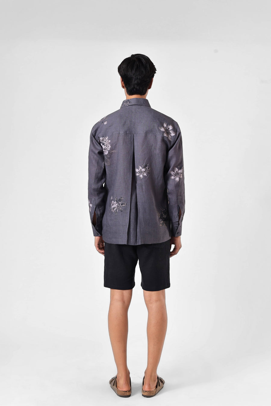 Garden Linen Shirt in Grey