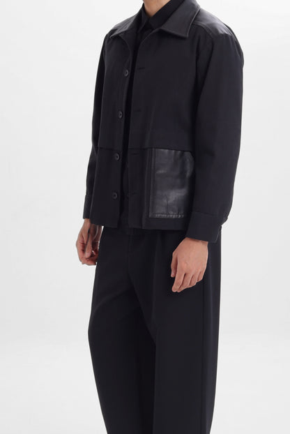 Dual Black Boxy Jacket