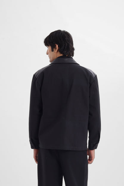 Dual Black Boxy Jacket