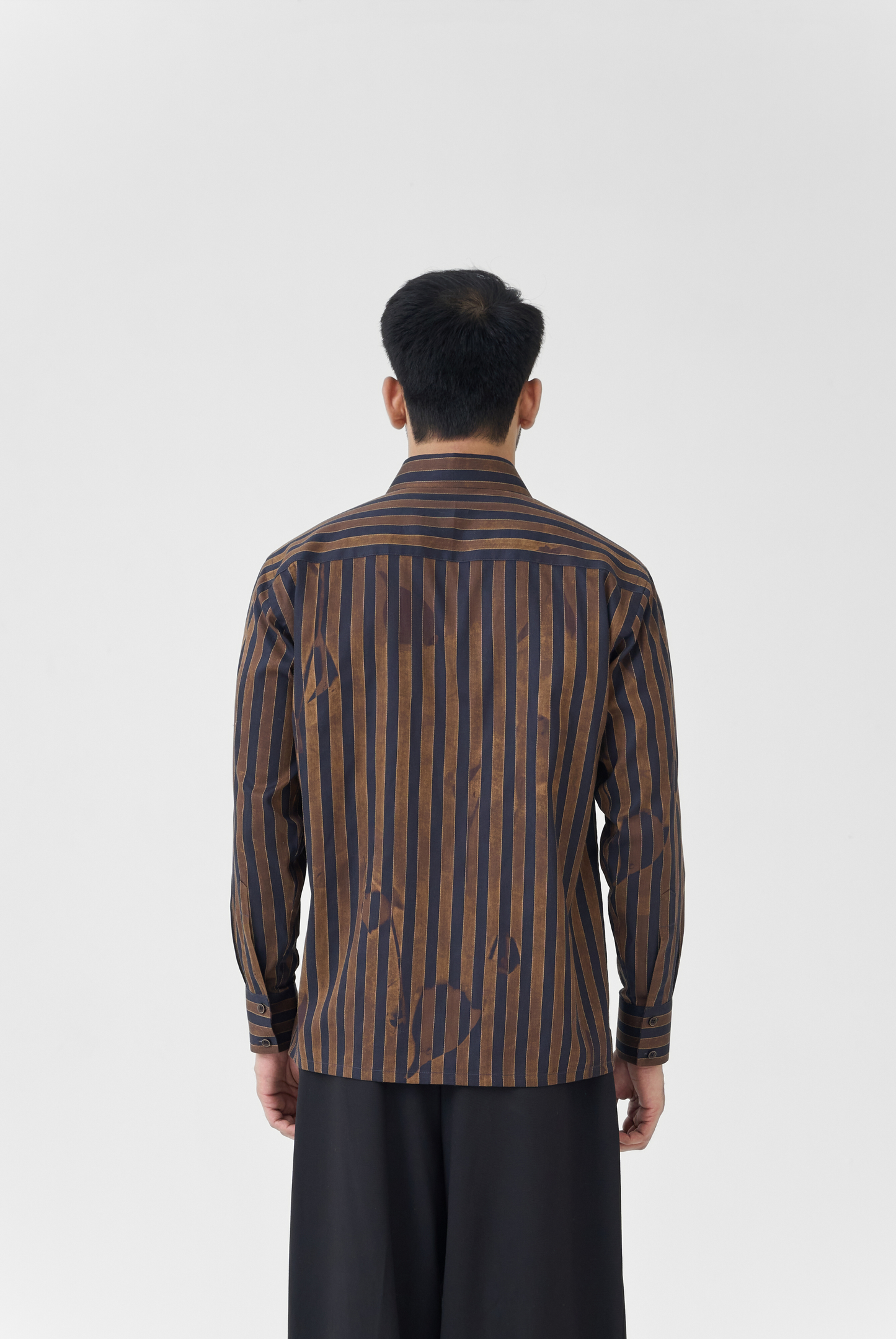 Rustic Striped Floral Shirt