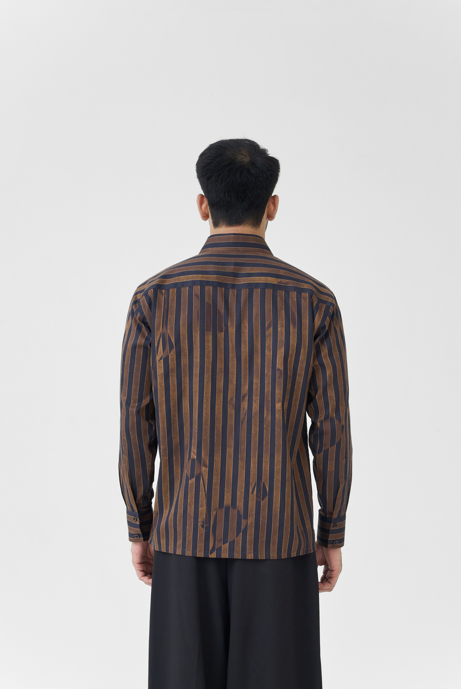 Rustic Striped Floral Shirt