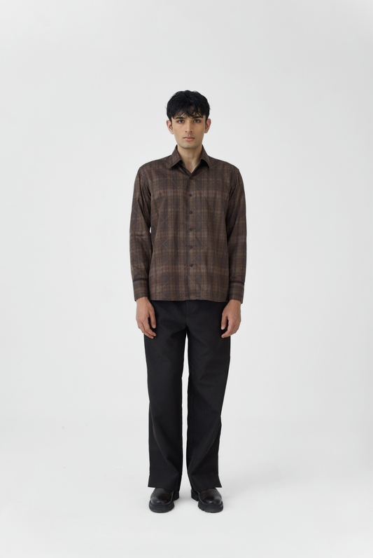 Criss-Cross Grid Shirt