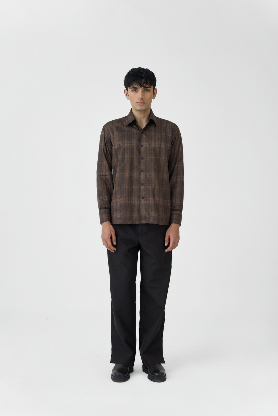 Criss-Cross Grid Shirt