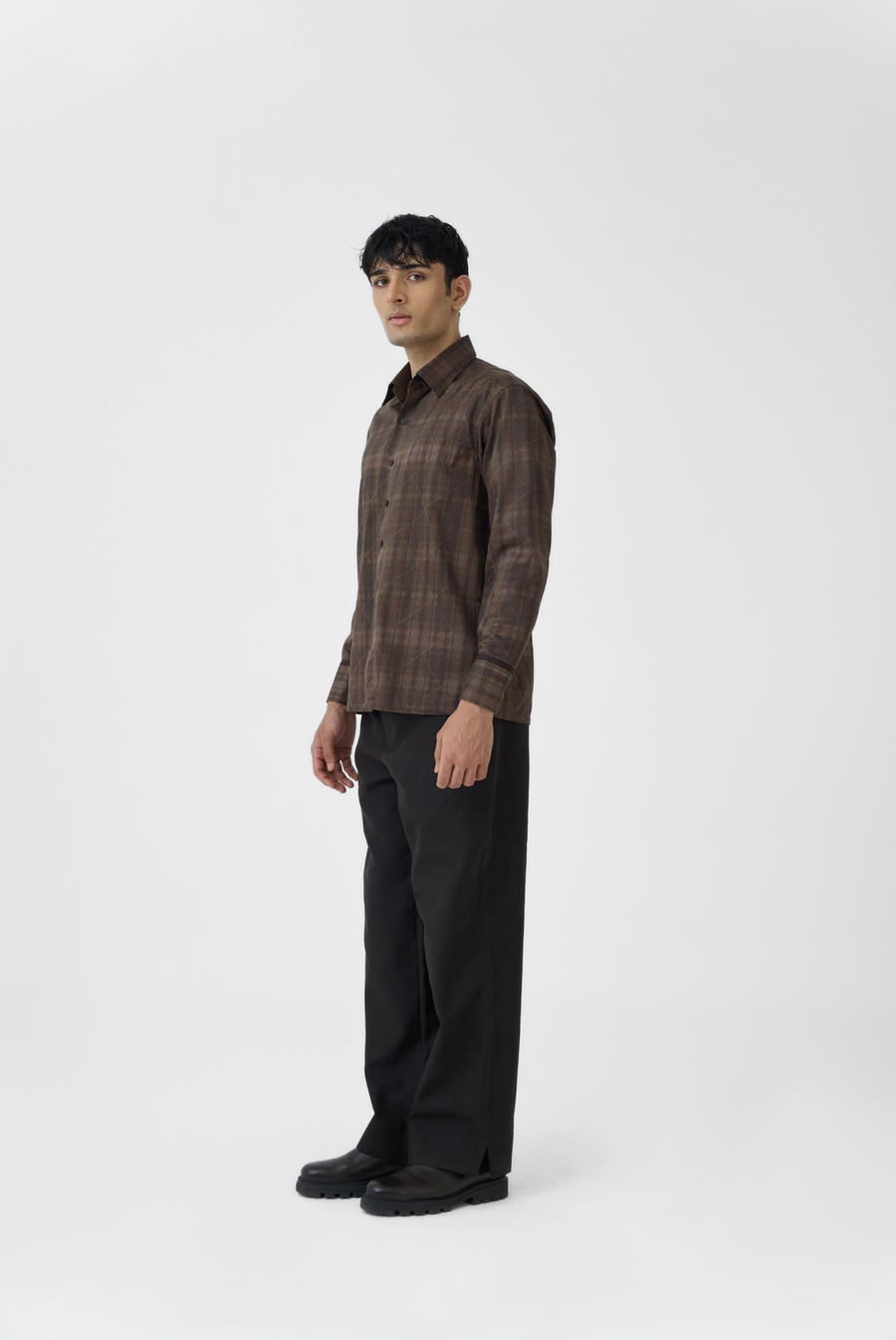 Criss-Cross Grid Shirt