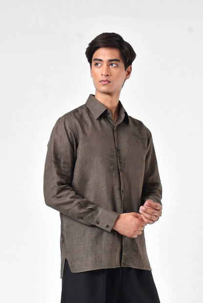 Moss Etch Linen Shirt