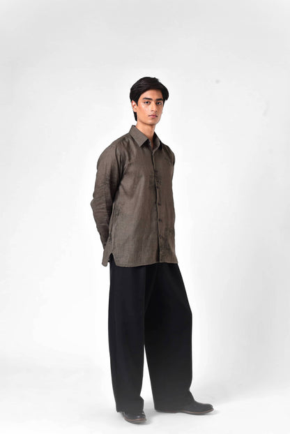 Moss Etch Linen Shirt
