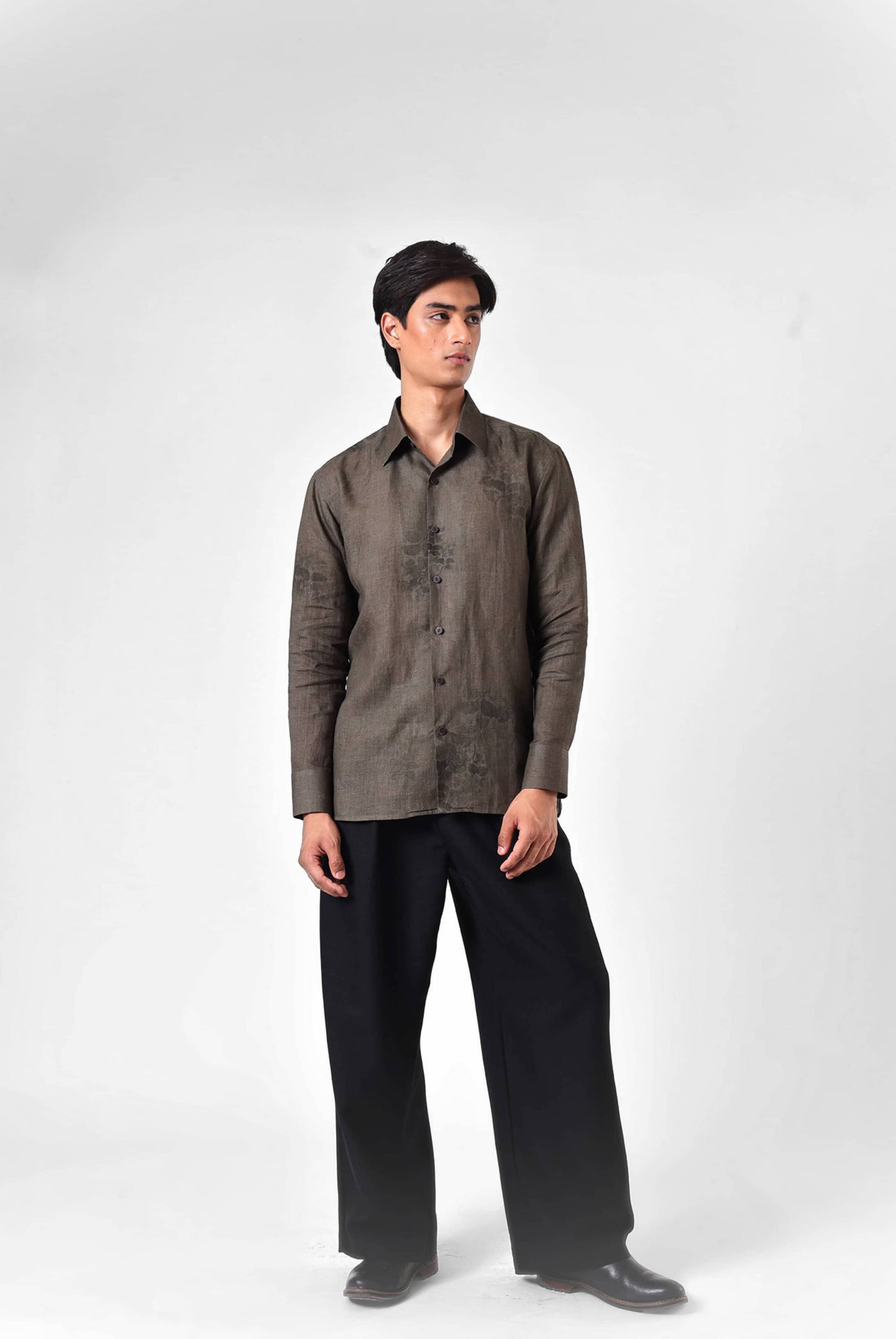 Moss Etch Linen Shirt