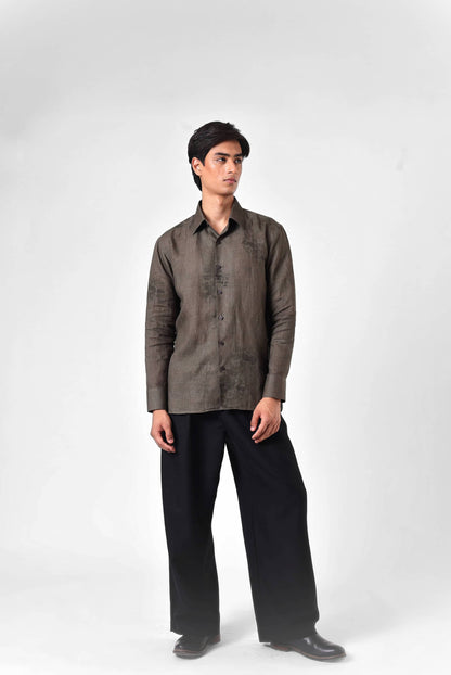 Moss Etch Linen Shirt