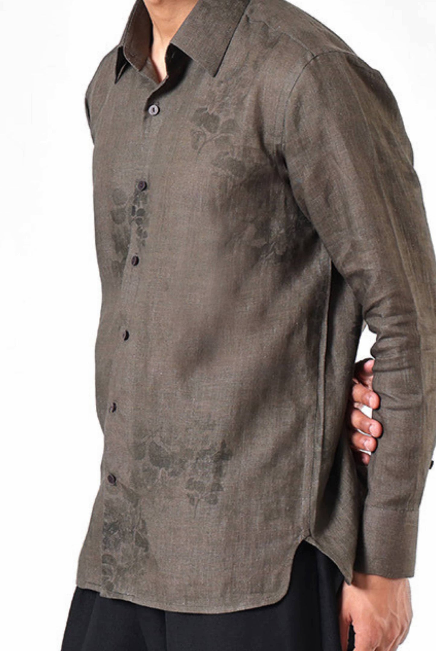 Moss Etch Linen Shirt
