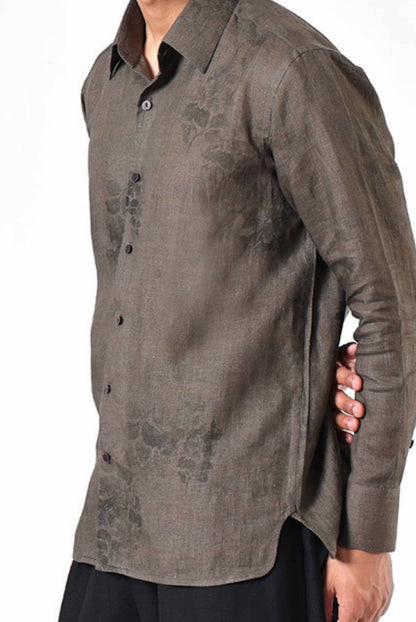 Moss Etch Linen Shirt