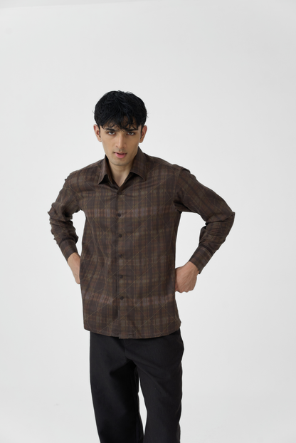 Criss-Cross Grid Shirt