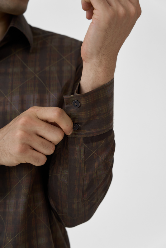 Criss-Cross Grid Shirt