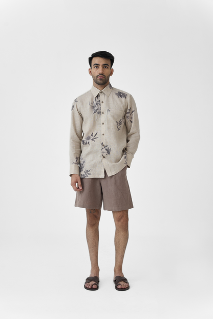 Linen Floral Shirt