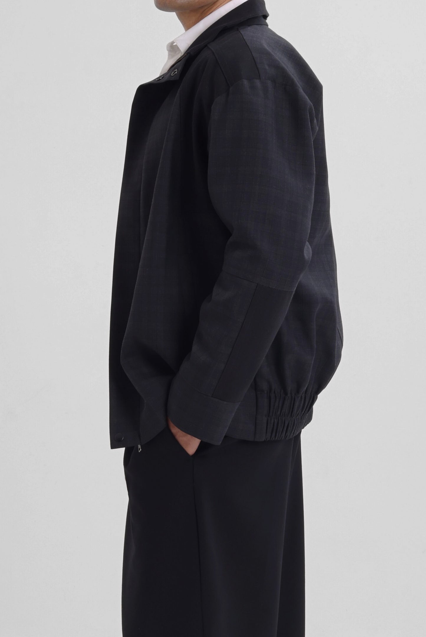 Black Panelled Bomber