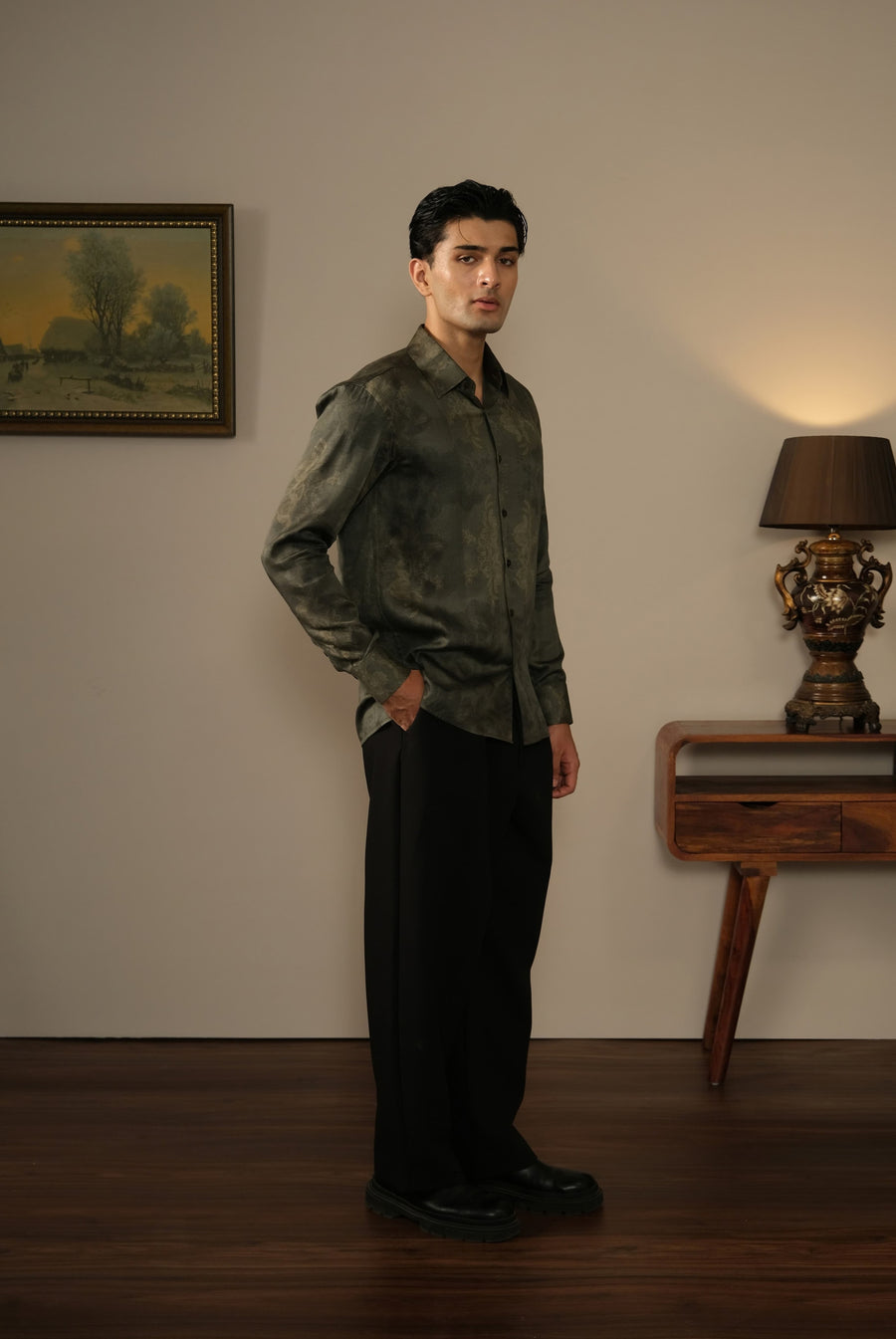 Olive Botanical Shirt