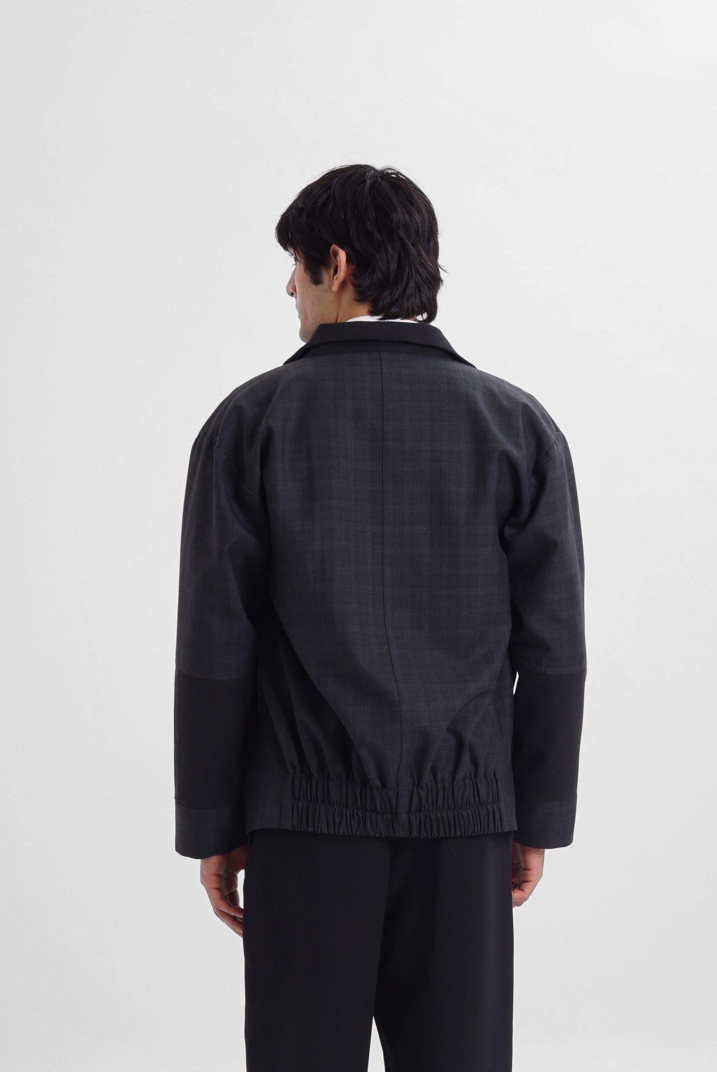 Black Panelled Bomber