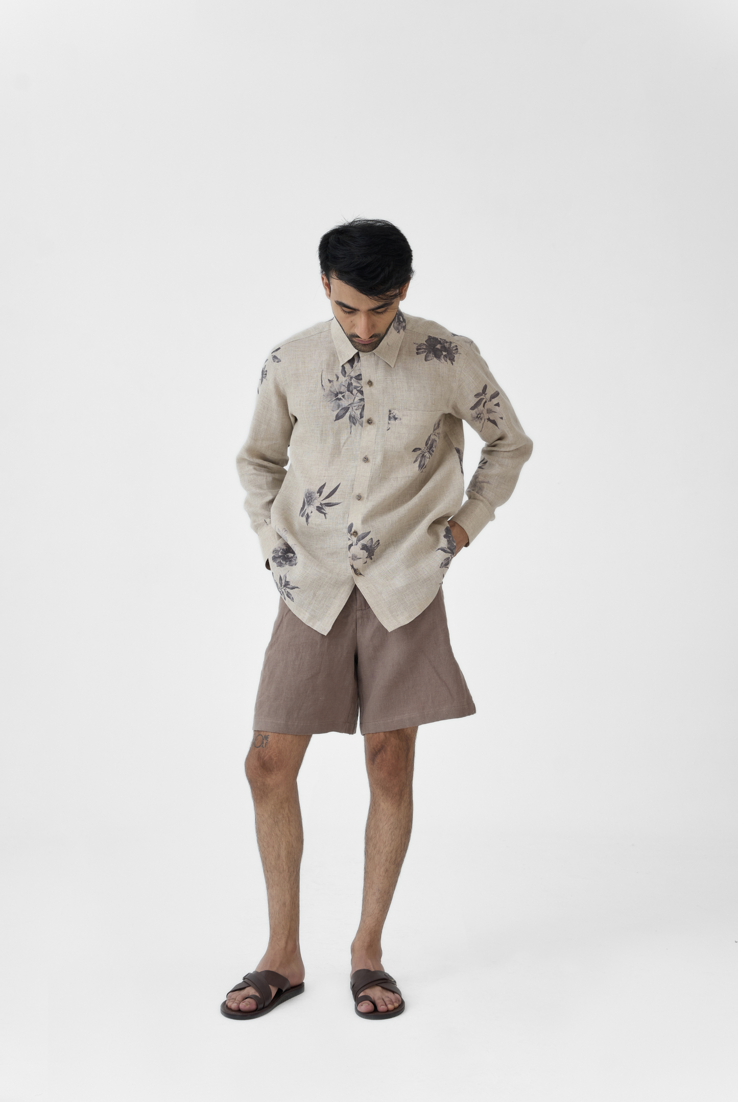 Linen Floral Shirt