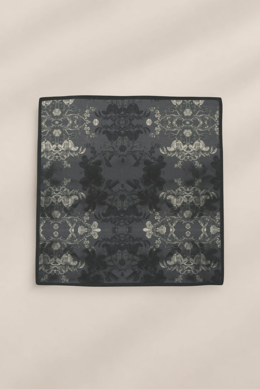 Navy Botanical Pocket Square