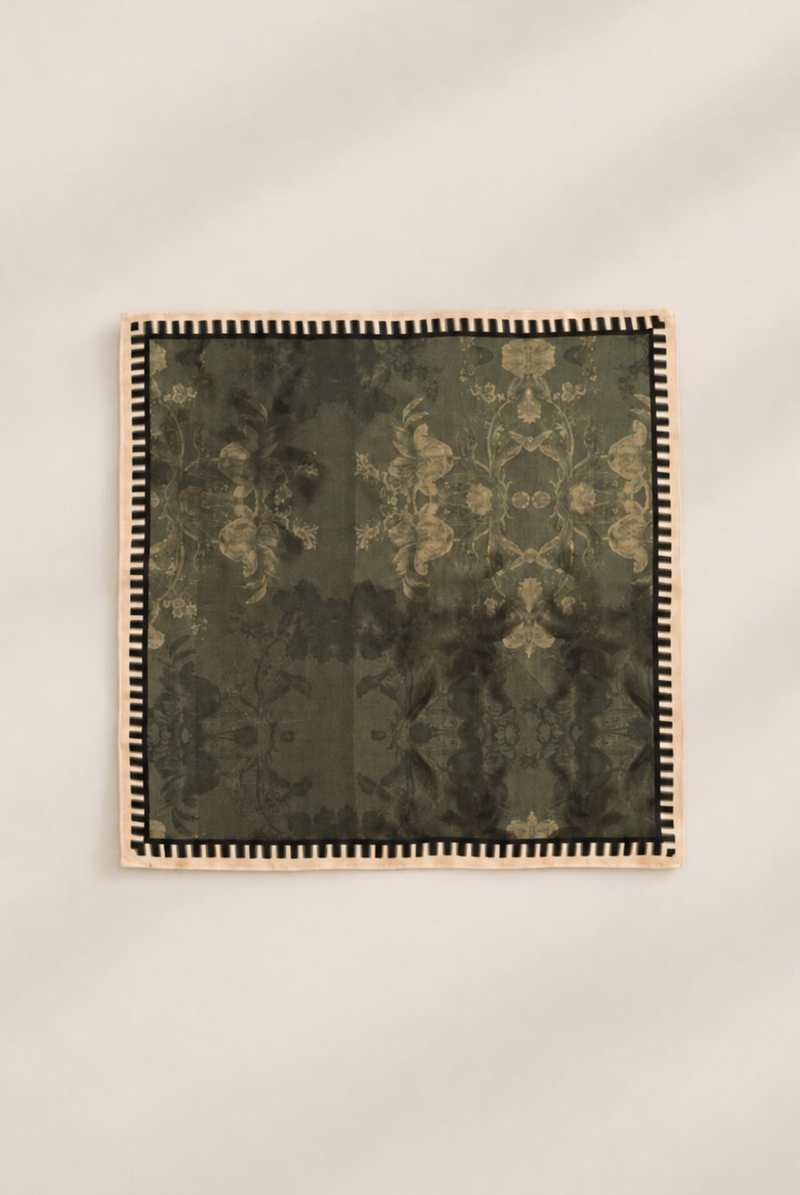 Olive Botanical Pocket Square