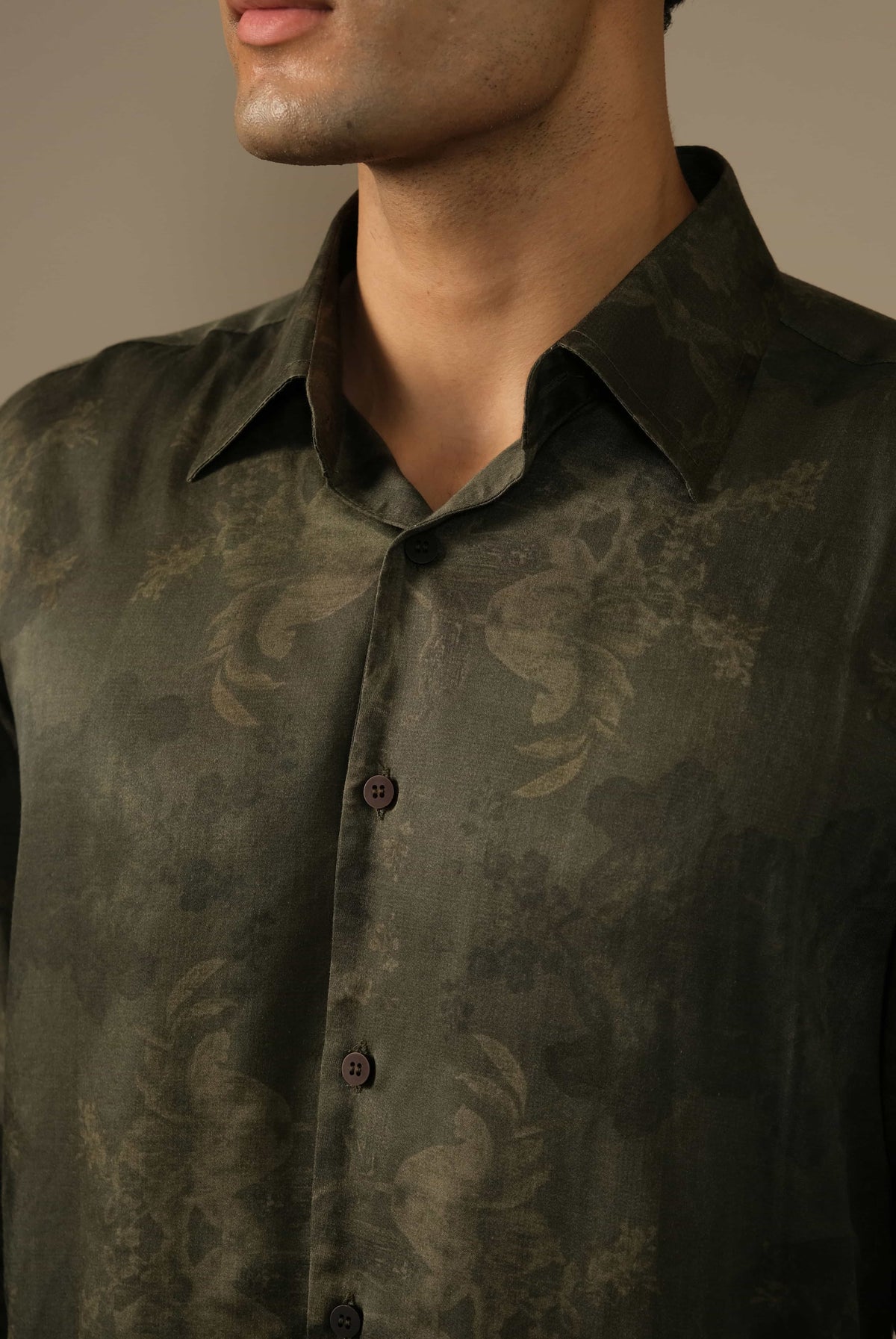 Olive Botanical Shirt