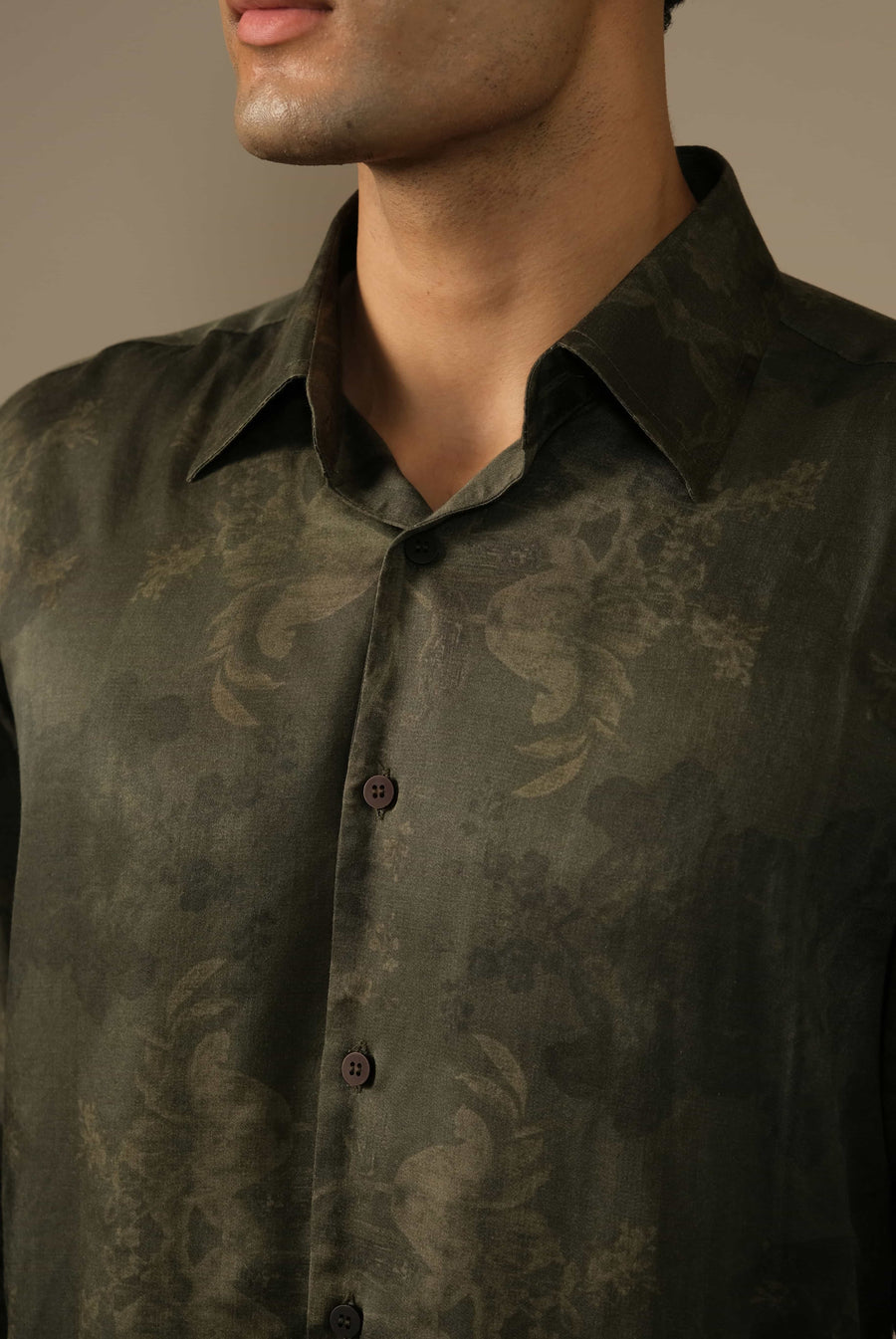 Olive Botanical Shirt